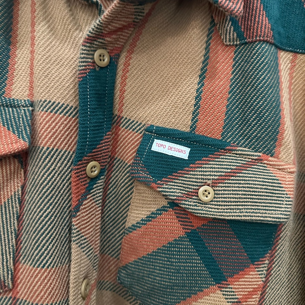 Danner - Topo Designs Plaid Shirt in Green and Brown - Picture 8 of 15